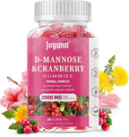 D-Mannose Gummies 2000mg with Cranberry 500mg & Hibiscus - D Mannose Chewable Supplements for Women - Liver, Bladder Flush & Urinary Tract Cleanse Health Supplement, 60 Counts