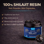 Himalayan Shilajit Resin 50g | Pure Gold Grade Mumiyo from Gilgit-Baltistan | Raw Mineral Pitch with Fulvic & Humic Acid | 85+ Trace Minerals