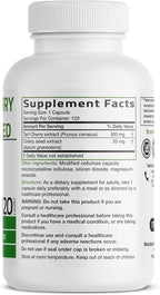 Bronson Tart Cherry Extract + Celery Seed Capsules - Powerful Uric Acid Cleanse, Joint Mobility Support & Muscle Recovery Supplement - Non GMO Formula, 120 Vegetarian Capsules