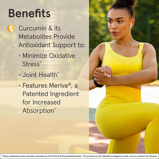 Jarrow Formulas Curcumin Phytosome 500 mg - Formulated with Meriva - Antioxidant Support Supplement - Joint Health & Support - 120 Veggie Capsules
