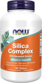 NOW Foods - Silica Complex Vegetarian 500 mg. - 180 Tablets