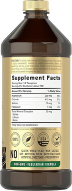 Carlyle Trace Minerals with Magnesium, Chloride, Sodium & Potassium | 16 fl oz | Vegetarian, Non-GMO, and Gluten Free | by Vital Trace