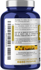 NusasPure Lutein - Suitable for Vegetarian/Vegan, Non - GMO - 40 mg - 180 Capsules
