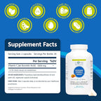 Core Med Science Liposomal Vitamin C 1000mg, 60 Capsules - Non-GMO Natural Liposomal Vitamin C Supplement that Promotes Healthy Skin - Immune System Booster for Adults, Supports Collagen Formation