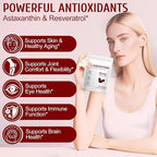 2 Pack Astaxanthin 12mg, Premium Astaxanthin Antioxidant Supplements with Antioxidant Activity, Supports Eye, Immune, Skin Health, Internal Circulation