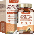 Totaria Magnesium Complex for Woman with NMN Supplement 500mg, Boost NAD Levels, Cellular Energy & Anti-Aging, 14-in-1 NMN Trans-Resveratrol Complex with PQQ, Non-GMO, 30 Days Supply