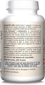 Jarrow Formulas® L-Glutamine 750 mg, Dietary Supplement, Immune and Muscle Support, 120 Veggie Capsules, Up to 120 Day Supply