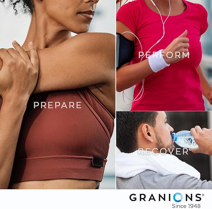 Granions Advanced Muscle Comfort - Natural Muscle Relaxer Pills Support - Quinine, Magnesium, Potassium, B Vitamins, Chamomile, CoQ10 - Immediate Muscle Relaxation and Comfort - 120 Tablet, 30 Serving