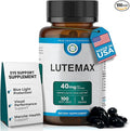 Lutemax 40 mg 100 days supply Eye Supplement - Supports Macular Health, Vision Clarity, Heart Health, Protects Eyes from Blue Light & Photons, Antioxidant Protection, GMP Certified 60 Softgel.