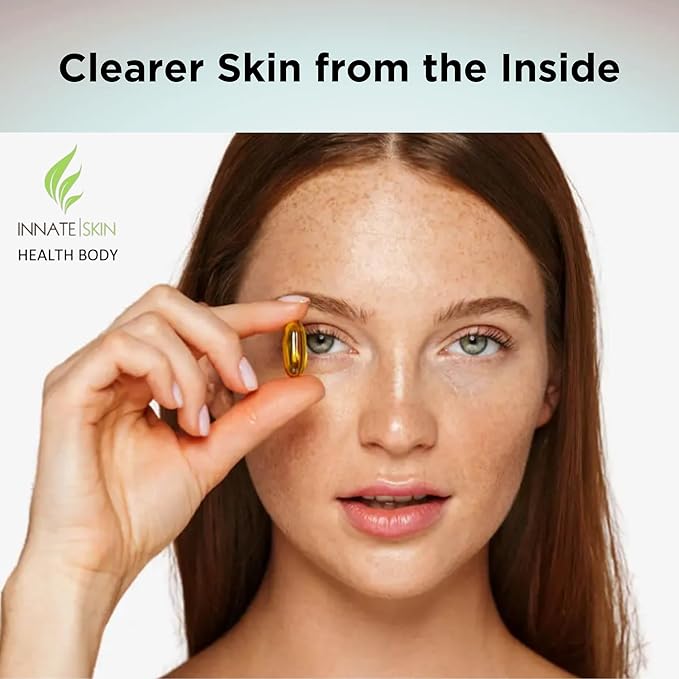 Innate Skin Health Body Clear Skin Acne Gummies - Complexion Supplement, Pantothenic Acid & Antioxidants, Vitamins 60 Count