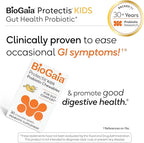 BioGaia Kids Probiotic Chewables | Promote Regularity | Ease Occasional Tummy Troubles | Ages 3+ | Allergen, Dairy, Soy & Gluten Free | Backed by 30 Years of Probiotic Research | 60 Day Supply