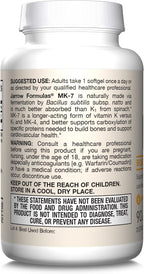 Jarrow Formulas MK-7 90 mcg - Bioactive Form of Vitamin K2-90 Servings (Softgels) - for Bone & Cardiovascular Health - Vitamin K2 MK-7 Dietary Supplement - Gluten-Free