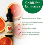 CHILDLIFE ESSENTIALS Echinacea for Kids - Kids Echinacea Drops, Liquid Tincture, Alcohol Free Supplement for Babies, Toddlers, Children - Natural Orange, 1 Fl Oz (Pack of 1)