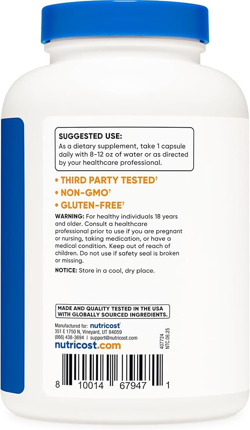Nutricost Potassium Citrate 99mg, 500 Capsules (2 Bottles)