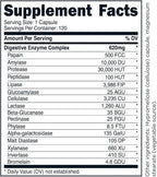 TransformHQ Digestive Enzymes Supplement (120 Capsules) - 16 Enzymes, Support Healthy Digestion