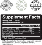 Kaya Naturals DIM Ultra | Supplement for Women and Men | Vegetable Capsules with Broccoli Extract & BioPerine | Herbal Supplement for Hormonal Support, Acne, Menopause, and Prostate – 180 Count