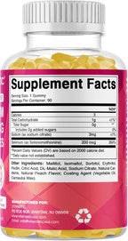 Vitamatic Yeast Free Selenium Gummies 200mcg as Selenomethionine Supplement Essential Trace Mineral with Superior Absorption 90 Pectin Based Gummies