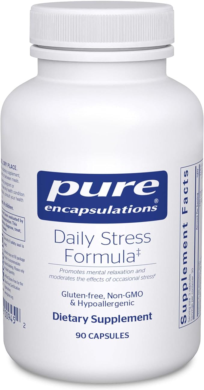 Pure Encapsulations Daily Stress Formula | Promotes Relaxation and Moderates the Effects of Occasional Stress*| 90 Capsules
