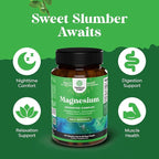 Bundle of Complete Eye Health Supplement for Adults for Vision Dry Eyes Pressure and Blue Light Protection and High Absorption Magnesium Complex Supplement for Sleep Stomach Digestion and Mood Support