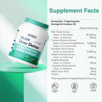 NYO3 Milk Thistle 200mg Liver Detox Supplement with Dandelion Root & Artichoke Extract | 60 Capsules | Silymarin Antioxidant Support,Liver Cleanse & Herbal Health Supplement