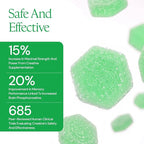 Create Creatine Monohydrate Gummies for Men & Women, Boost Focus, Strength, and Endurance, Anti-Melting Formula, Vegan, Gluten-Free, Non-GMO, 1.5g of Creatine per Gummy (Sour Green Apple)