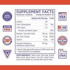 Zhou Elder-Mune Elderberry Gummies with Vitamin C and Zinc - Daily Immune Support Supplement for Women & Men, Chewable Natural Black Elderberry for Adults & Children 4 & Up - 60 Gummies