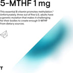 THORNE - 5-MTHF & Vitamin B12 Bundle - Cardiovascular & Nerve Support - 60 Servings