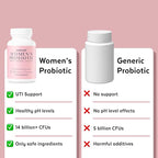 Women's Probiotic | Vaginal Health Probiotic | 14 Billion CFU Pre & Pro Blend | UTI Support with D-Mannose and Cranberry Extract | Urinary Tract Health Support | Digestive enzymes and Gut Health