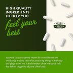 Swanson B12 Cyanocobalamin - Metabolism & Energy Support - Aids Nervous System & Cardiovascular Health - Supports Red Blood Cell Production* - Non-GMO & Gluten Free - 250 Capsules