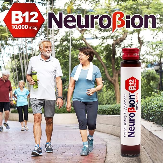 Neurobion Extra Forte B12 10,000 mcg Vials, Liquid - Extreme Powerful- 10 Vials per Box