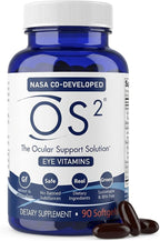 OS2 Ocular Support Solution - Patented Eye Vitamins for Macular Health, Dry Eye and Blue Light - Lutein, Zeaxanthin, Omega 3, Astaxanthin and AREDS2 Supplements, Co-Developed by NASA, 90 ct