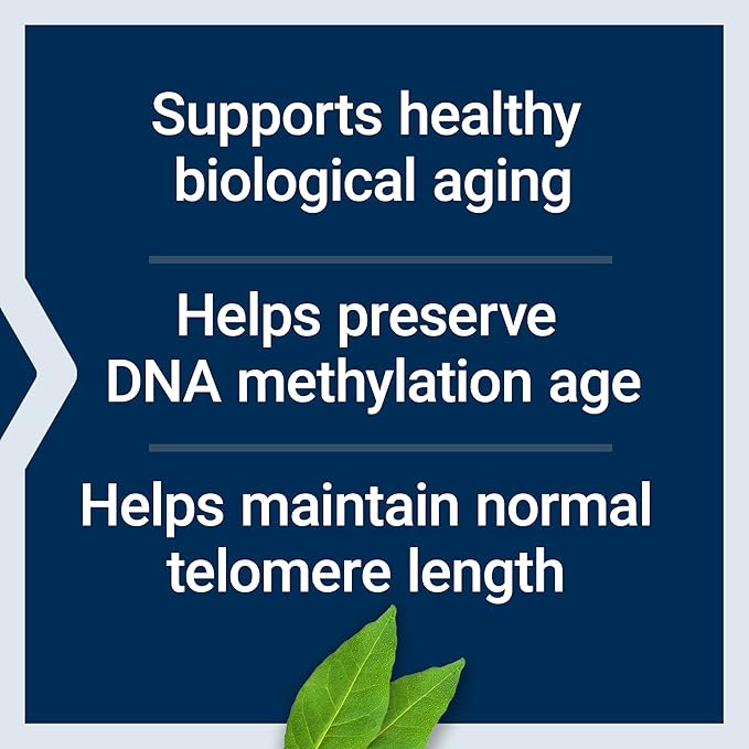 Life Extension® Biological Aging Defense, Healthy Aging Support, DNA methylation, telomere Supplement, Scarlet beebalm, Gluten-Free, Non-GMO, Vegetarian, 30 Capsules
