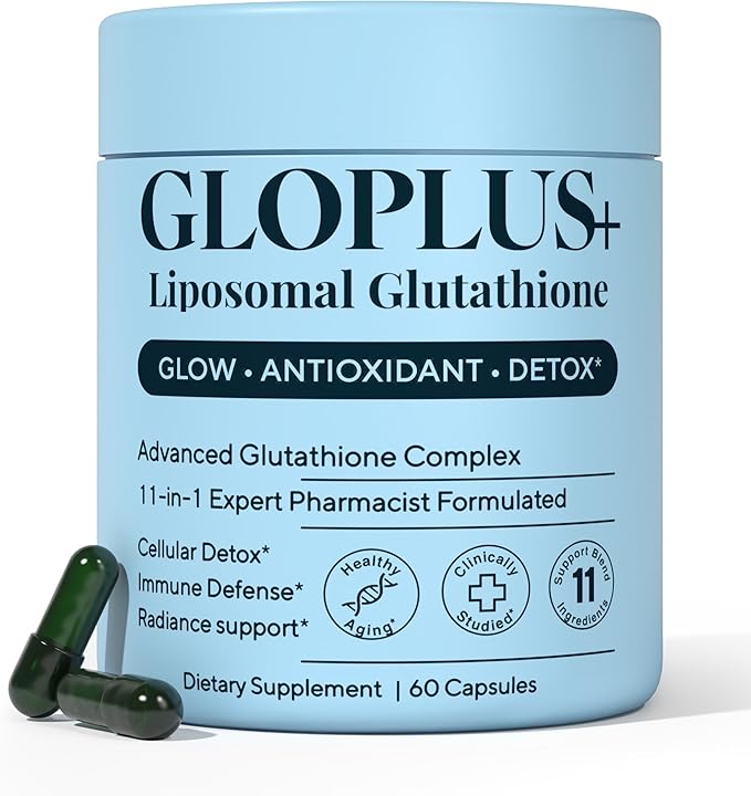 11-in-1 Liposomal Glutathione Supplement 1150mg - High Absorption Complex with Vitamin C, NAC & Resveratrol - Supports Skin Brightening, Detox, Immune & Liver Health - 60 Capsules