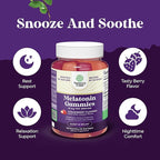 Melatonin Gummies 10mg per Serving - Fast Acting Tasty Sleep Gummies for Adults Extra Strength Melatonin 10mg for Adults Enhanced Sleep Quality & Duration - Non GMO - 120 Count