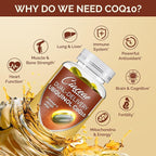 Ubiquinol CoQ10 600 MG Softgels with Omega-3 & Shilajit & PQQ, Advanced Dual-Delivery Coenzyme-Q10, Active CoQ10 Ubiquinol Supplement for Fertility, Antioxidant, Heart, Brain & Energy, 600 Servings