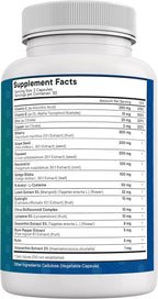 NEW AGE Eye Health Vitamins with Bilberry Lutein & Zeaxanthin Lycopene Resveratrol Grape Seed Astaxanthin - Eye Vitamin - 60 Count
