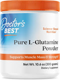 Doctors Best Pure L Glutamine Powder Supplement for Men & Women - L-Glutamine 5g Per Serving, Amino Acid Support, Supports Muscle Mass & Strength, Non-GMO, Gluten Free, Soy Free, Vegan - 10.6 oz