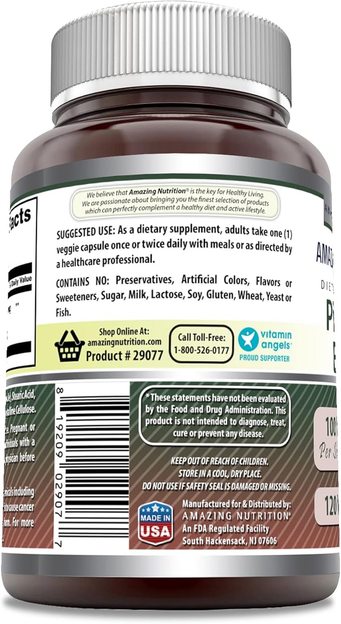 Amazing Formulas Pine Bark Extract 100 Mg | Veggie Capsules Supplement | Non-GMO | Gluten-Free | Made in USA (1 Pack | 120 Count)