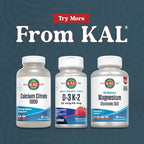 KAL Vitamin D3 K2 ActivMelts - Immune Support Supplement w/Vitamin D as D3 and MK7 VIT K2 - Supports Calcium Absorption for Strong Bones, Quick-Dissolve Tablets, Natural Raspberry Flavor, 60 Servings