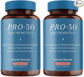 Vitamin Bounty Pro-50 Probiotic 50 Billion CFU - 13 Strain Supplement for Men & Women + Prebiotics - Digestive Health & Gut Support - Lactobacillus & Bifidobacterium - Delayed Release Capsules, 2 Pack