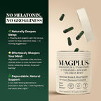 Magnesium L-Threonate with Apigenin, Valerian Root & L-Theanine – No Melatonin Restful Sleep & Brain Supplement – Clinically Studied 7-Ingredient Formula – Memory & Focus – 60 Capsules