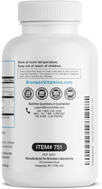 Bronson Omega 3 Fish Oil Triple Strength 2720 mg, High EPA 1250 mg DHA 488 mg, Non-GMO Heavy Metal Tested, 180 Softgels