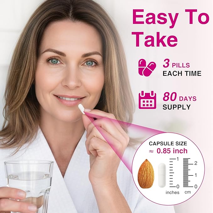 Multi Collagen Peptides Capsules, 240Pcs, Type I,II，V, X for Healthy Skin, Bone, Joint, Hair, Nail|Hydrolyzed Collagen Peptides, Easy Digestion, Unflavored for Women & Men