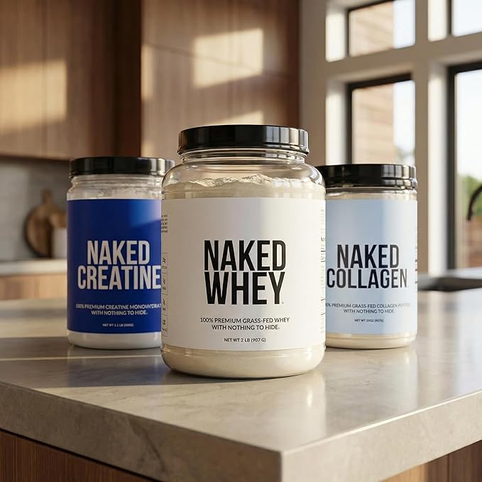 NAKED Pure Micronized Creatine Monohydrate Powder - NSF Certified, Unflavored, 500g, 1.1lb Bulk - Vegan, Non-GMO, Gluten-Free, Soy-Free, No Fillers, Supports Muscle Growth & Strength - 100 Servings