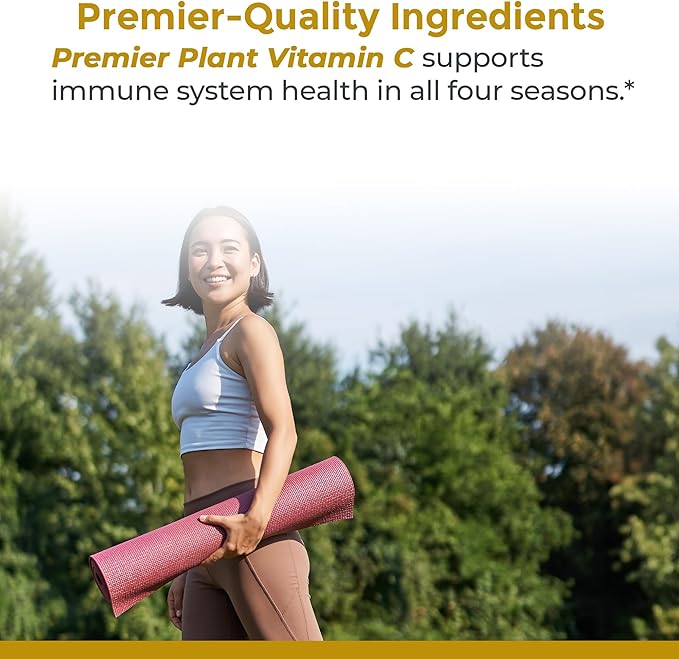 Premier Research Labs Vitamin C Supplement - Natural Vitamin C, Whole Food Vitamin C, Essential C Complex, Pure with Bioflavonoids & Organic Ingredients - 60 Vegetarian Capsules