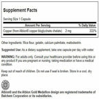 Swanson Albion Chelated Copper 2 Milligrams 60 Capsules
