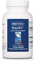 ARG ButyrEn Colon Lining Nutrition - Supports Gut and Colon Health - Digestive Support - Delivers 200 mg - Vegetarian & Hypoallergenic - 100 Servings - 100 Delayed-Release Capsules