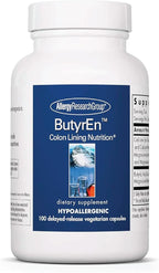 ARG ButyrEn Colon Lining Nutrition - Supports Gut and Colon Health - Digestive Support - Delivers 200 mg - Vegetarian & Hypoallergenic - 100 Servings - 100 Delayed-Release Capsules