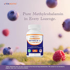 Vitamatic Methyl Vitamin B12 (Methylcobalamin) 10,000 mcg (10mg) 60 Lozenges - Superior Source of Vitamin B12 (2 Pack)