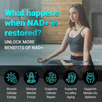 NAD Supplement 500mg, Liposomal NAD+ Supplement with Trans-Resveratrol for Women & Men, Vegan Non-GMO, 60 Capsules